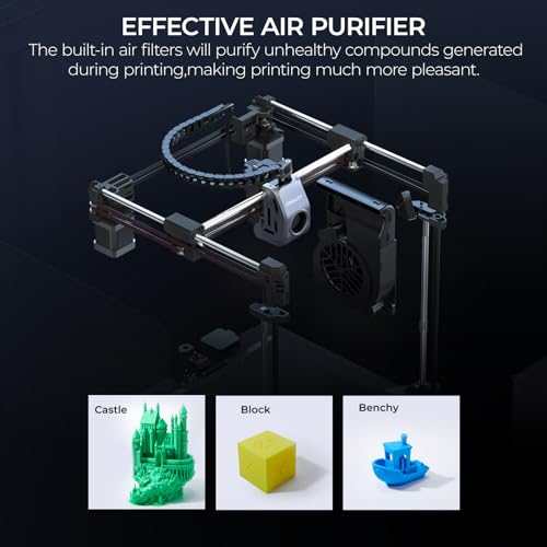 Creality K1C 3D Printer, 2024 New Version 600mm/s High-Speed Auto Leveling Clog-Free Robust Direct Extruder K1 Upgrade 3D Printer with AI Camera 300°C Printing Support Carbon Fiber Filaments