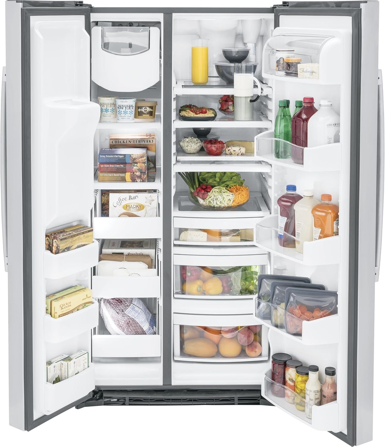 GE Profile™ Series ENERGY STAR® 25.3 Cu. Ft. Side-by-Side Refrigerator