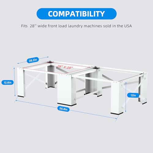 2 in 1 Washer and Dryer Pedestal 28''