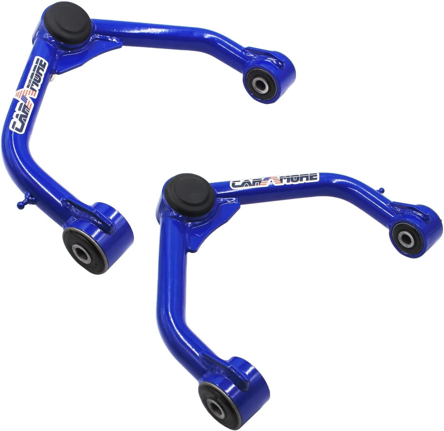 Pair Front Upper Control Arms 2-4'' Lift Compatible With 2006-2010 Do-dge Ram 1500 , 2011-2018 Ram 1500 4WD 4x4--Black