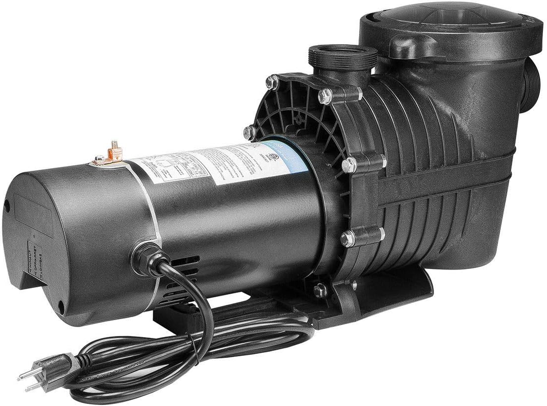 XtremepowerUS 1.0HP Swimming Pool Pump Variable Speed 2-Speed Above Ground Swimming Pump 115V Strainer 1-1/2" NPT