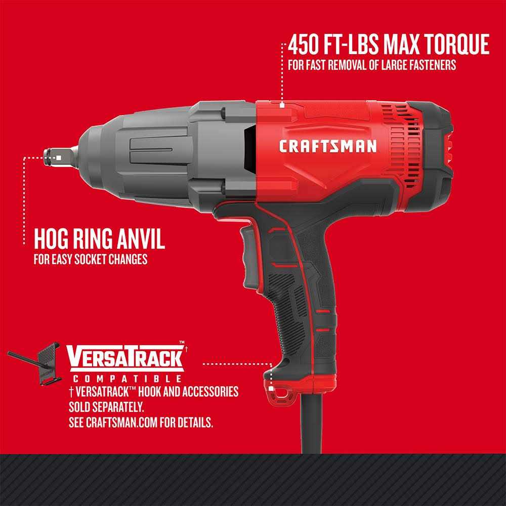Craftsman Corded Impact Wrench - Shop Hardware Tools Online Store