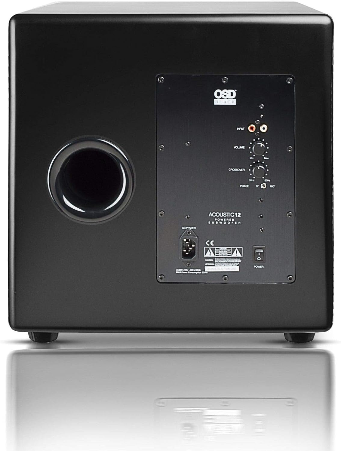 OSD Audio 400W Ported Cylinder Cabinetry Home Theater Subwoofer, Nero Tubebass-10