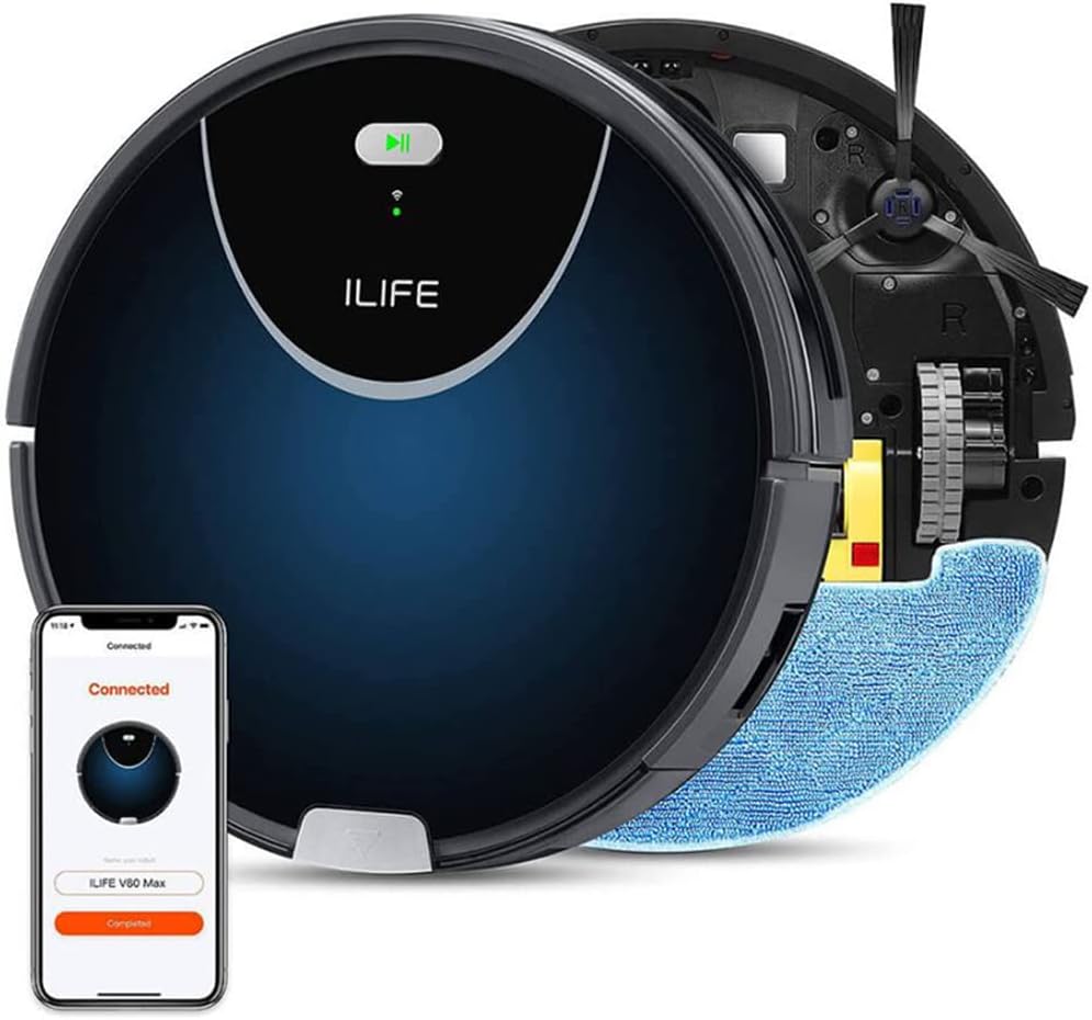ILIFE V80 Max Robot Vacuum Cleaner for Pet Hair with APP Control (Renewed)