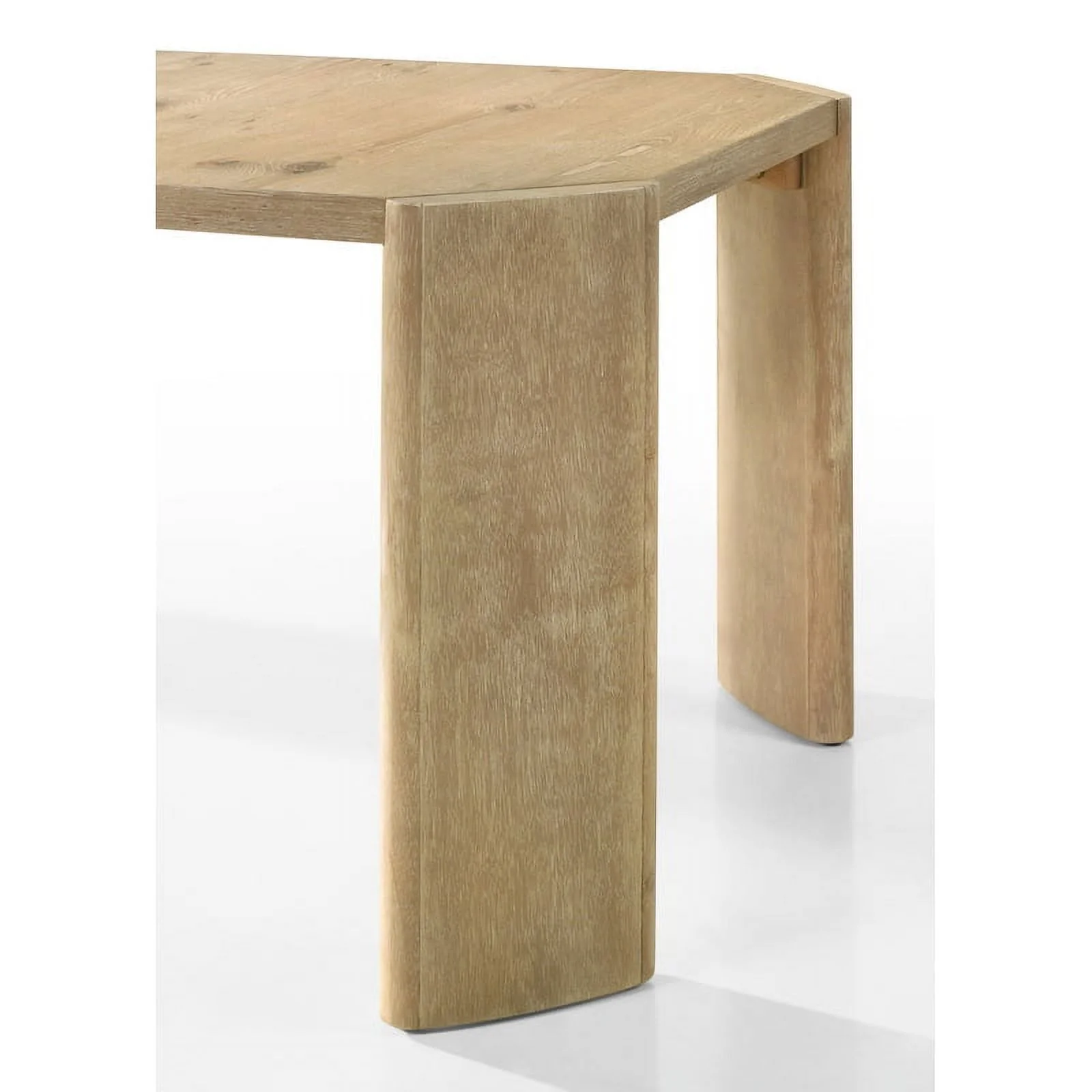 Magnus Oak Finish Wood 84" Extendable Rectangular Dining Table