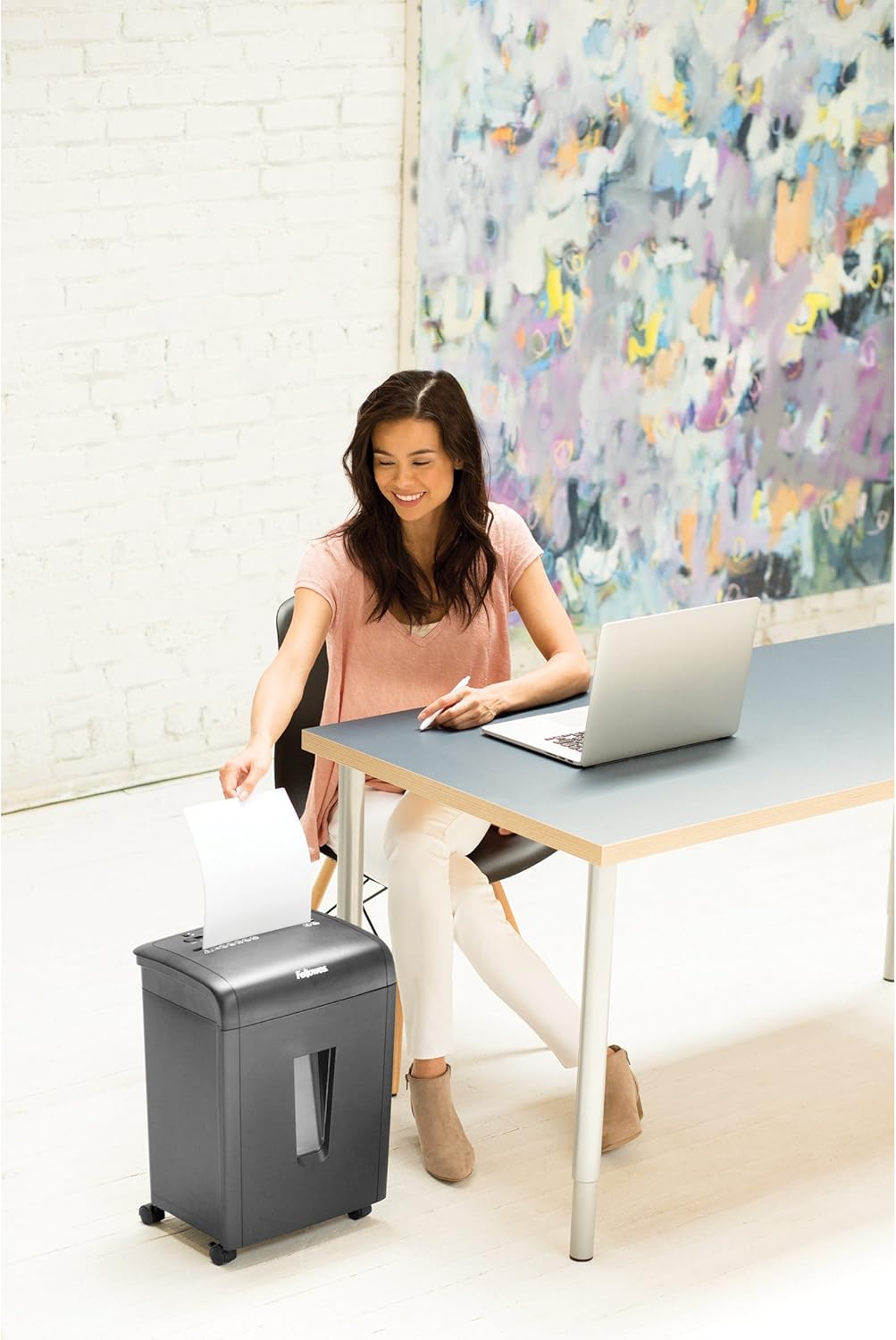 Fellowes 3103201 Powershred W11C, 11-Sheet Cross-cut Paper and Credit Card Shredder with Safety Lock