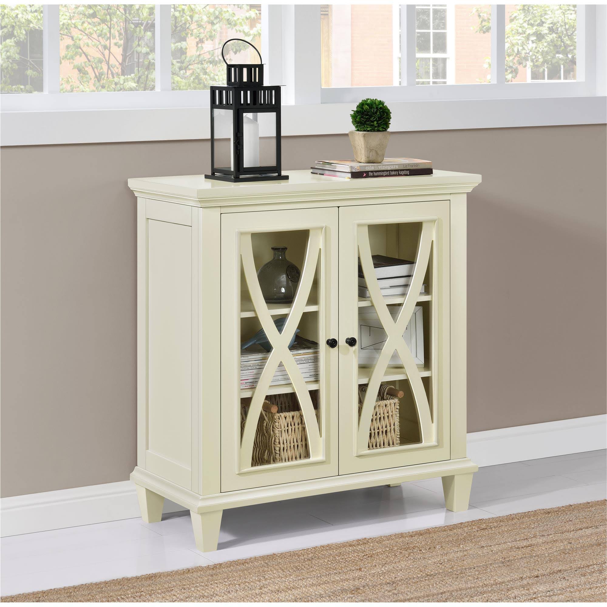Meira Double Door Accent Cabinet, Ivory by Ashley HomeStore