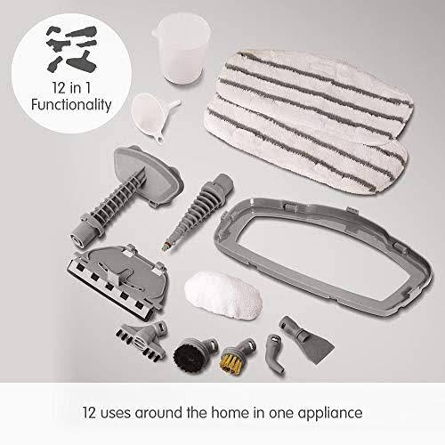 Morphy Richards 720512 12-in-1 Steam Cleaner, Kills