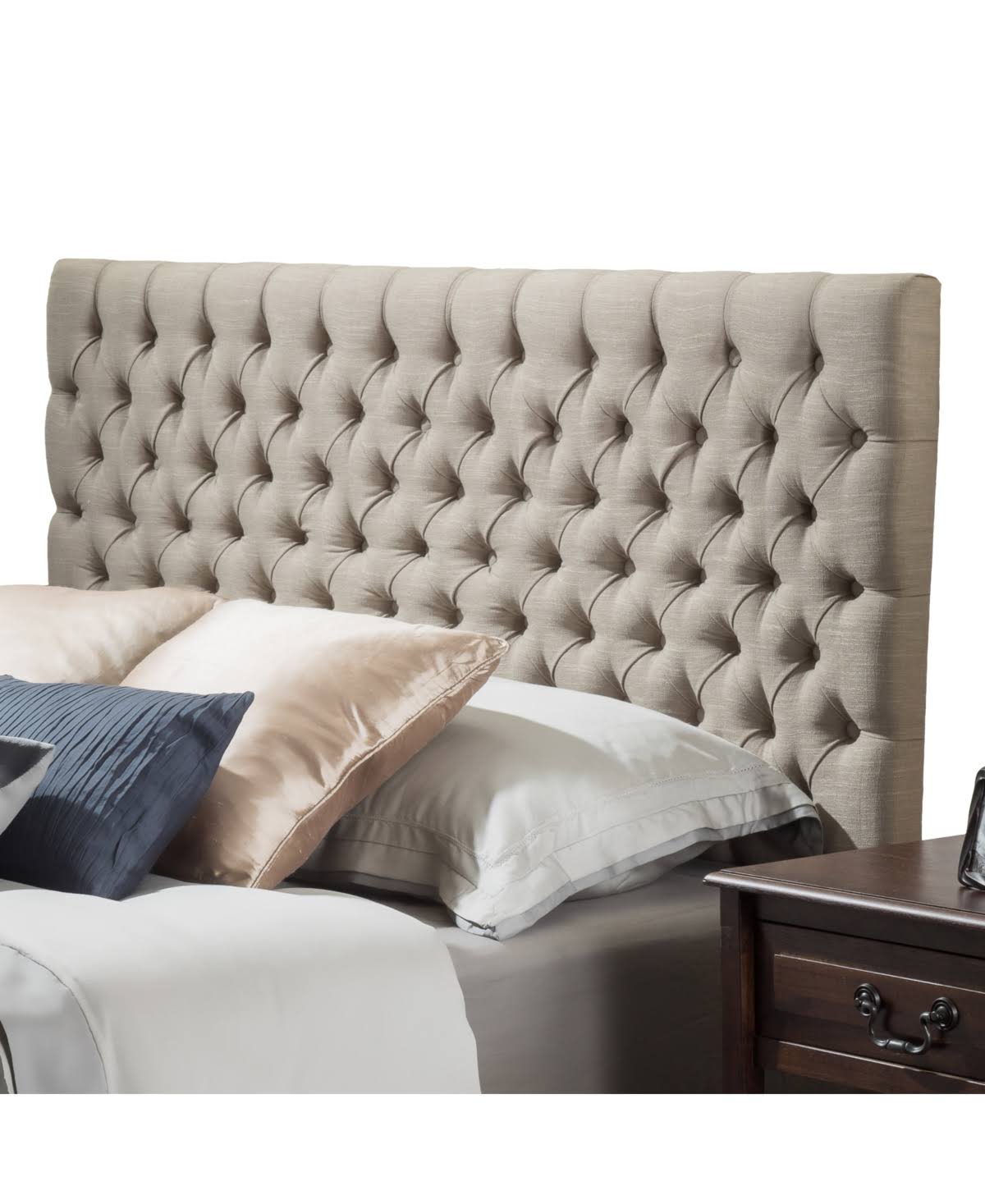 King/Cal King Gallow Headboard, Quick Ship - Tan/Beige