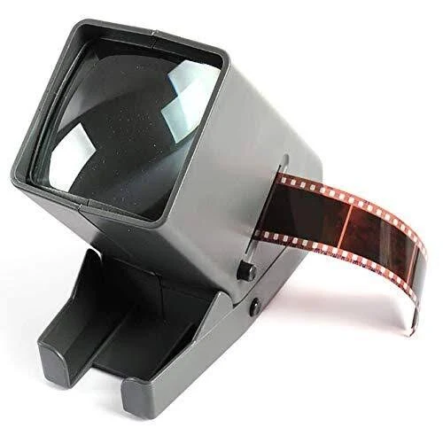 RAINBEAN USB Powered 35mm Negative Slide Film Viewer, Old Slides Scanner Portable LED Lighted Negative Viewing - 3X Magnificatio