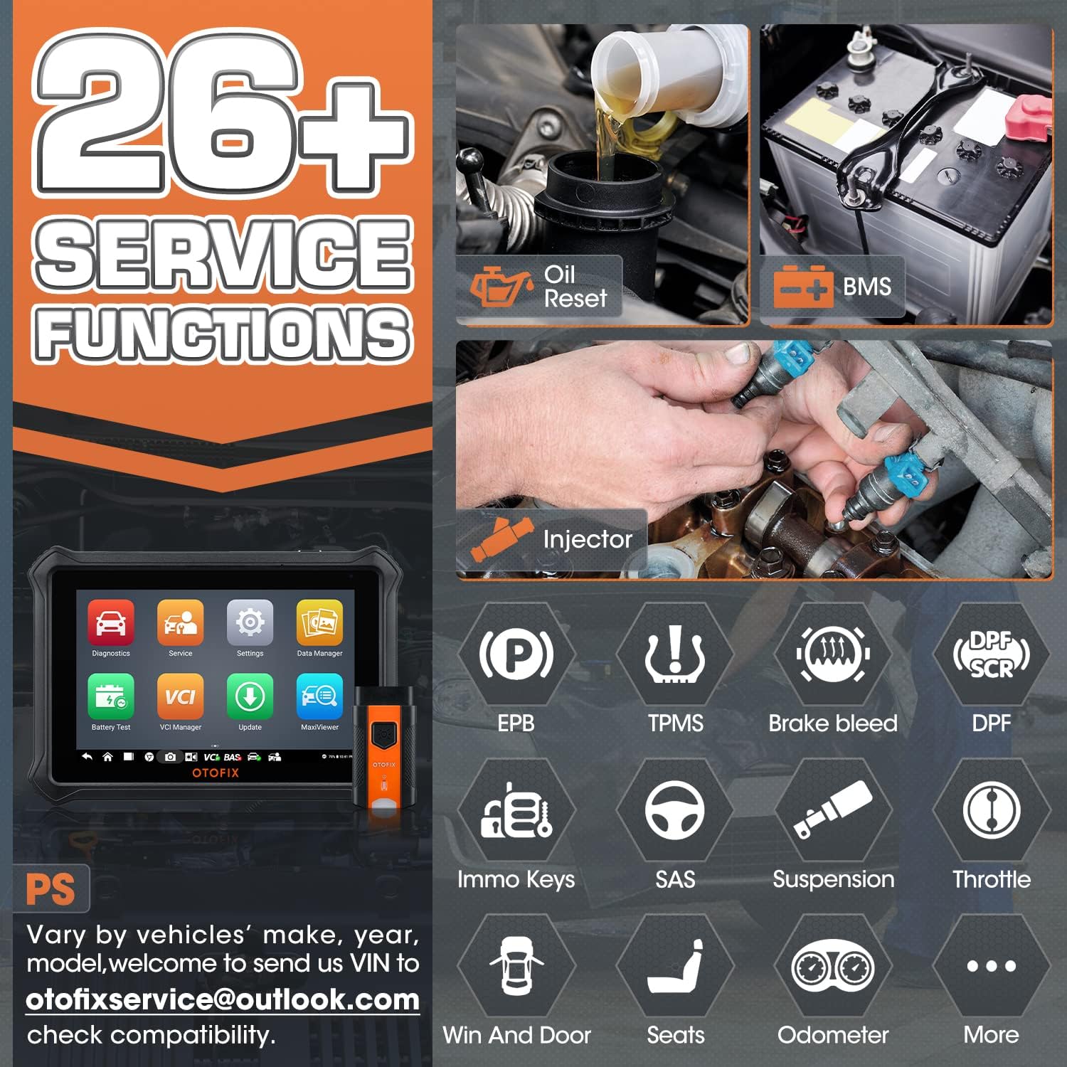 OTOFIX D1 Lite OBD2 Car Diagnostic Scan Tool - 2022 Upgrade of Autel Scanner MaxiCOM MK808BT MK808 MaxiCheck MX808, All System Diagnostics & 28+ Service, Auto VIN, Oil Reset, EPB, SAS, DPF, Throttle