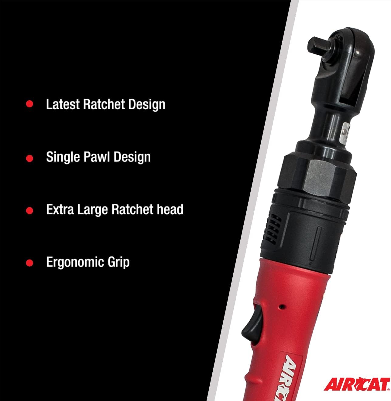 AIRCAT 805-HT-5 1/2-Inch High Torque Ratchet Wrench 130 ft-lbs