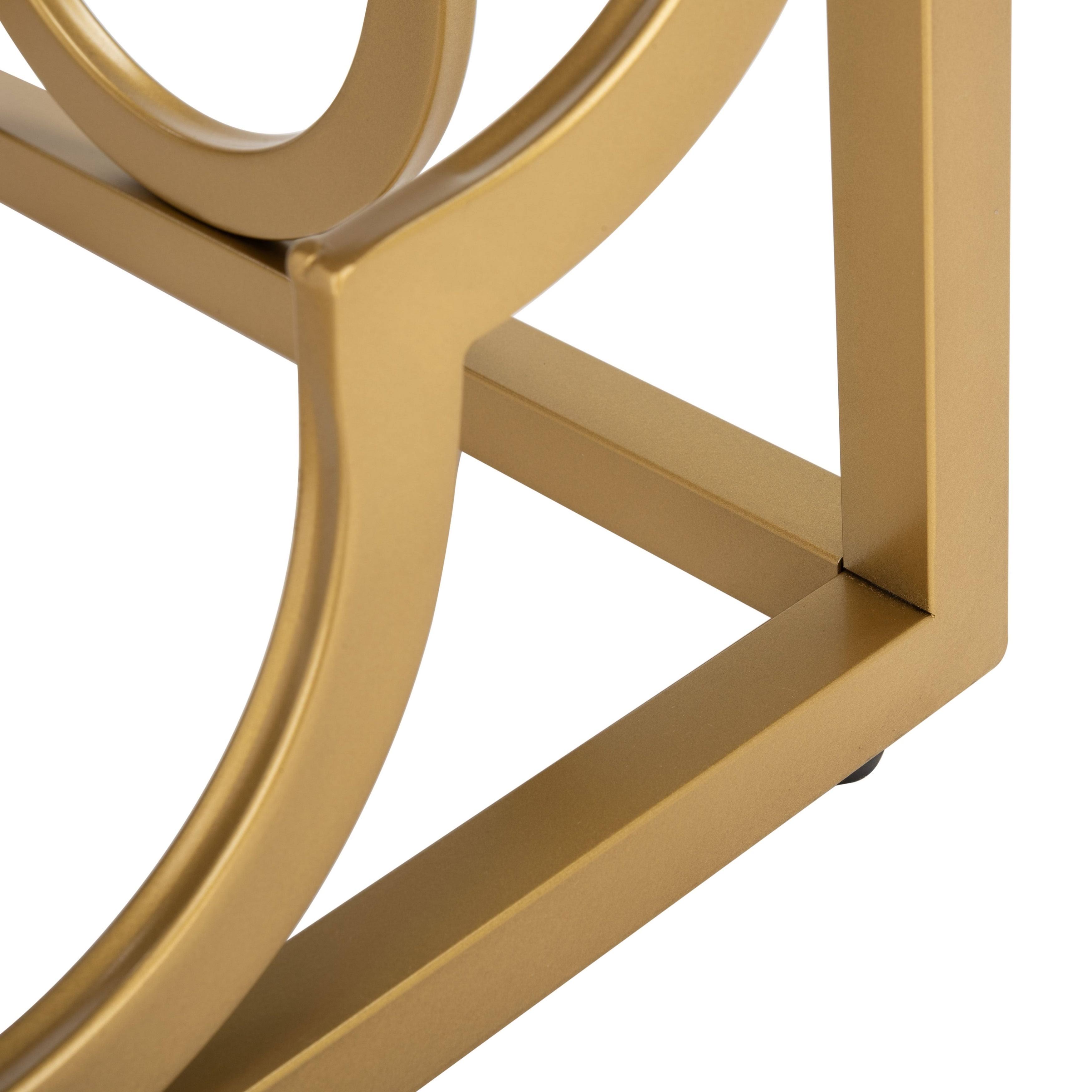 Safavieh Fleur Square Ottoman - Creme / Gold
