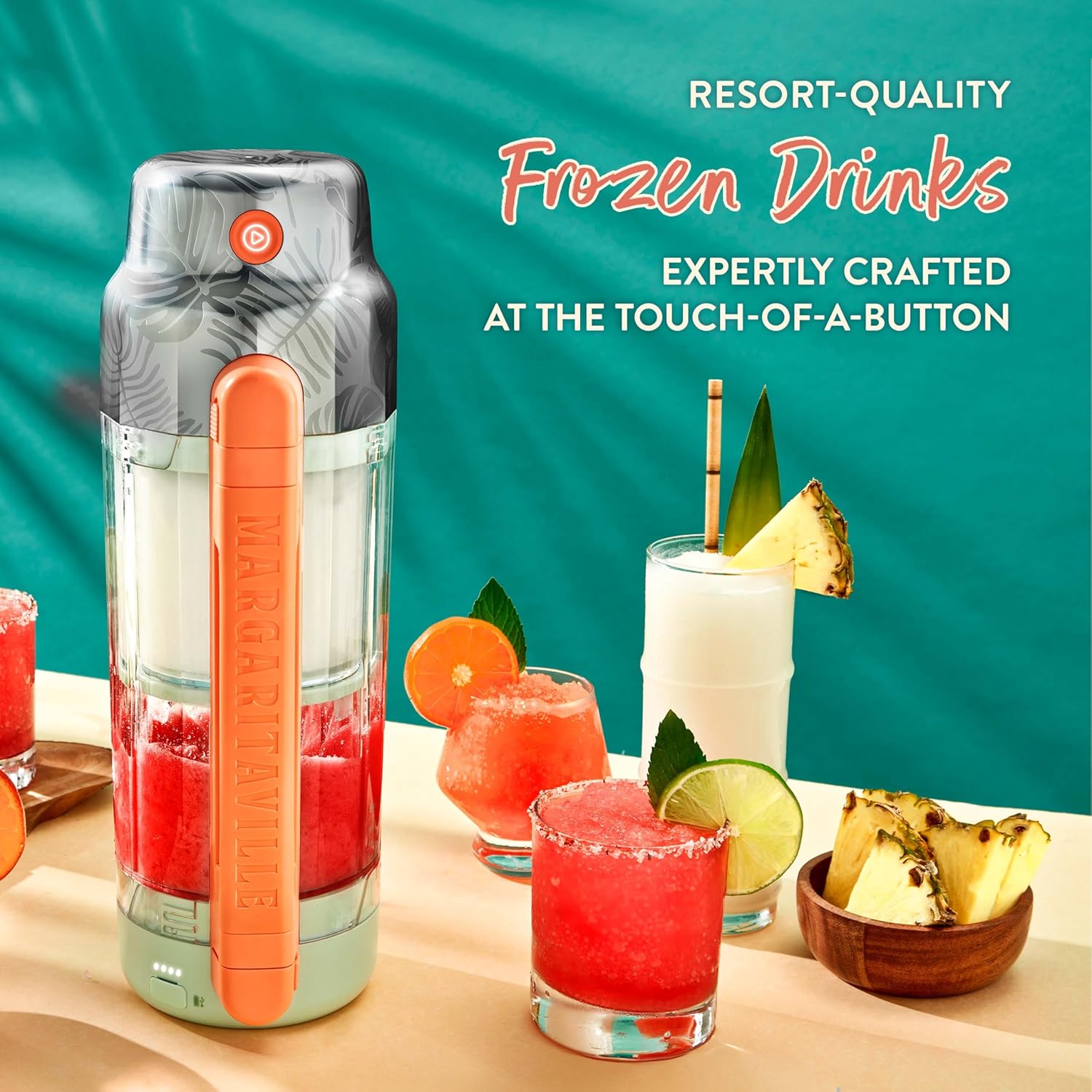 Margaritaville Maui On-the-Go Portable Blender Frozen Drink Machine, Margarita Machine, Cordless Blender Perfect for Resort Quality Shaved Iced Drinks