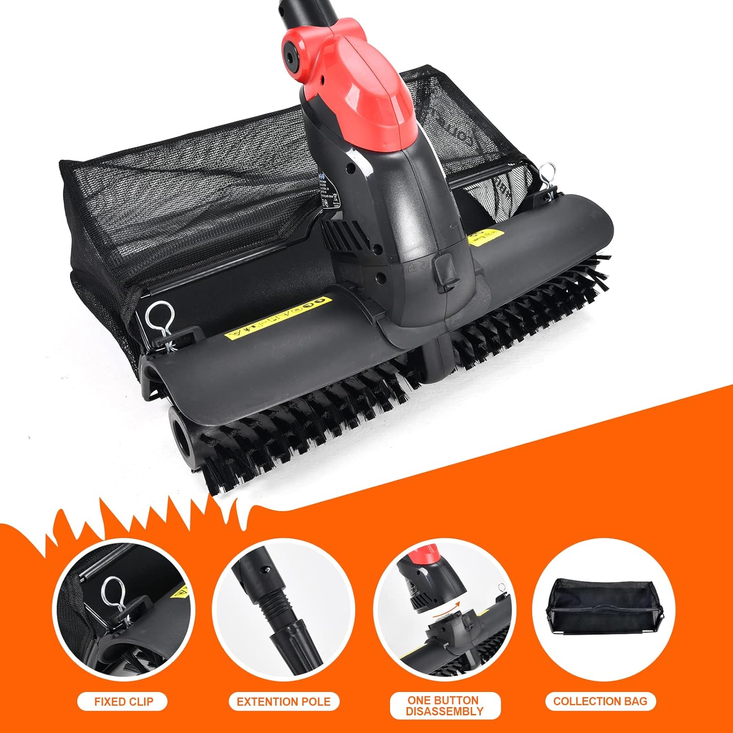 Artificial Grass Sweeper/Yard Electric Power Brush #Brush & Collect