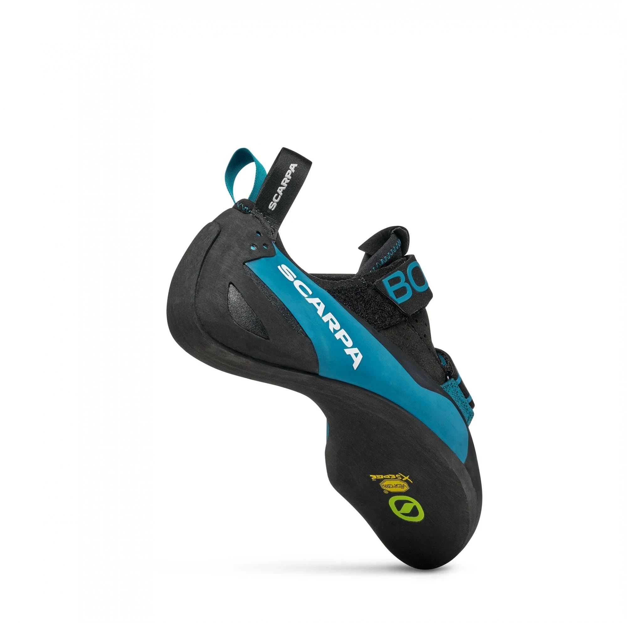 Scarpa Male Boostic Climbing Shoe Vibram Xs Edge Blue