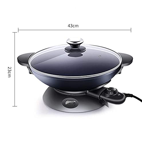 Electric Wok, Home Multi-Function Electricity Pot, Non-Stick, Integrated Electric Cooker, for Kitchen Restaurants