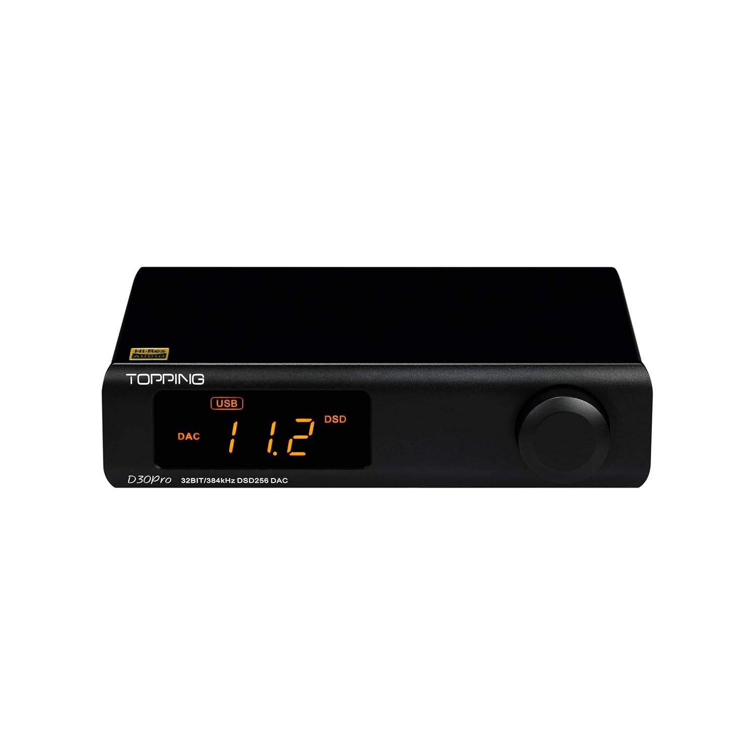Topping D30 Pro Full Balanced DAC HiFi Decoder CS43198x4 Decoding Chips USB/Optical/Coaxial Decoder 32Bit / 384kHz XMOS XU208 Audio DAC with Remote Control (Sliver)