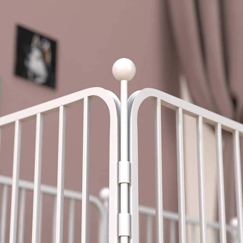 PEIPOOS Dog Panel Pet Playpen Pen Bunny Fence Indoor Outdoor Fence Playpen Heavy Duty Exercise Pen Dog Crate Cage Kennel - Pet Supplies online store