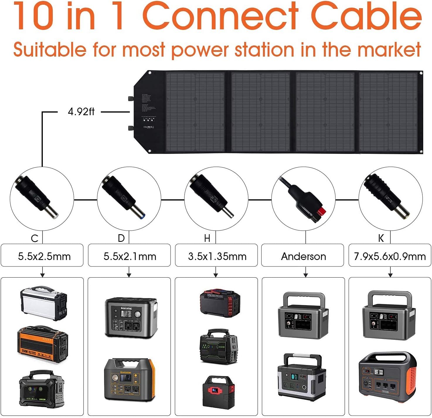 EnginStar Solar Generator 300W, 100W Solar Panel, 80,000mAh Portable Power Bank with AC Outlet for Outdoors Camping Emergency Use