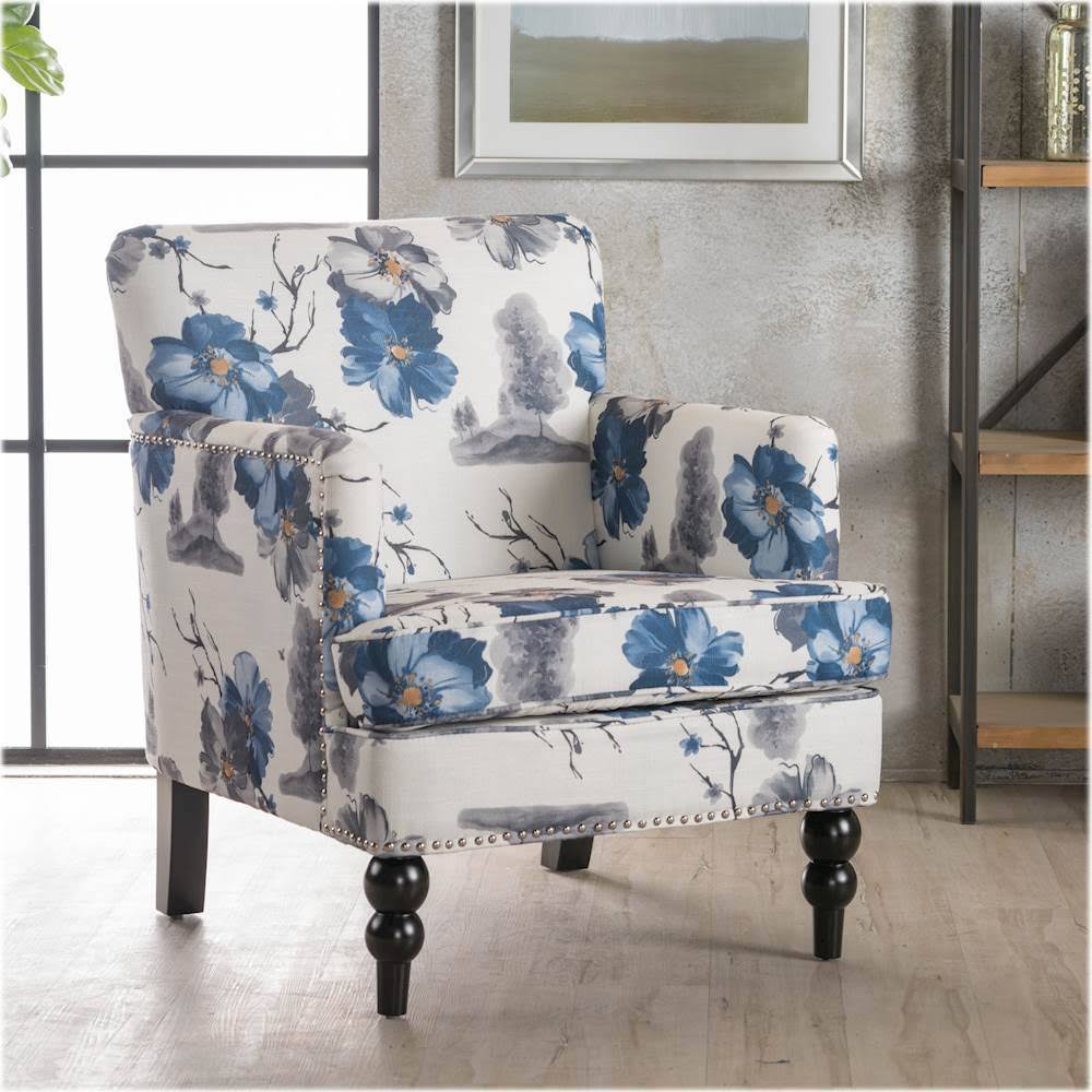 Noble House - Drewsey Fabric Club Chair - Floral