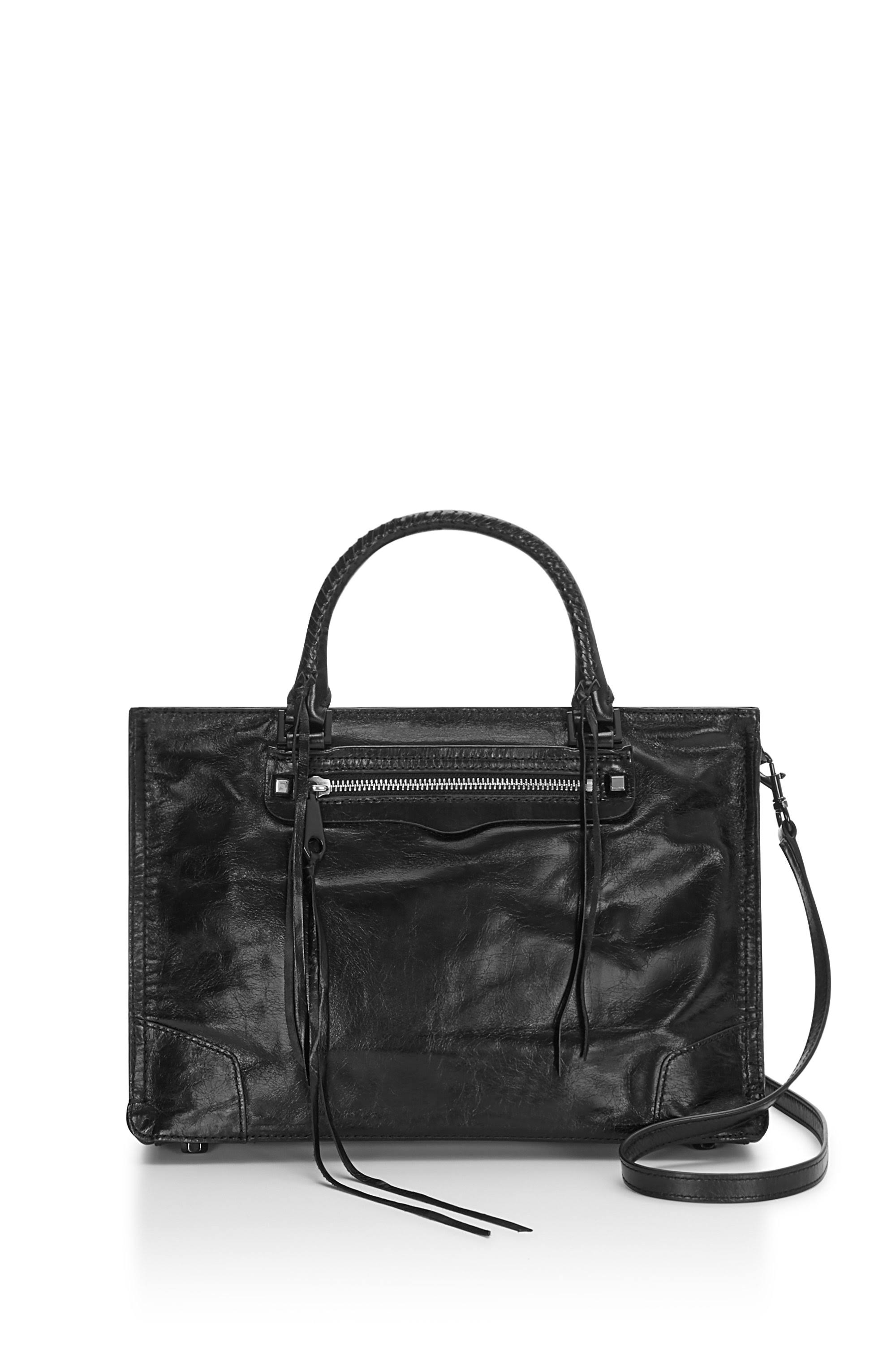Rebecca Minkoff Regan Satchel Tote, Black - Megean