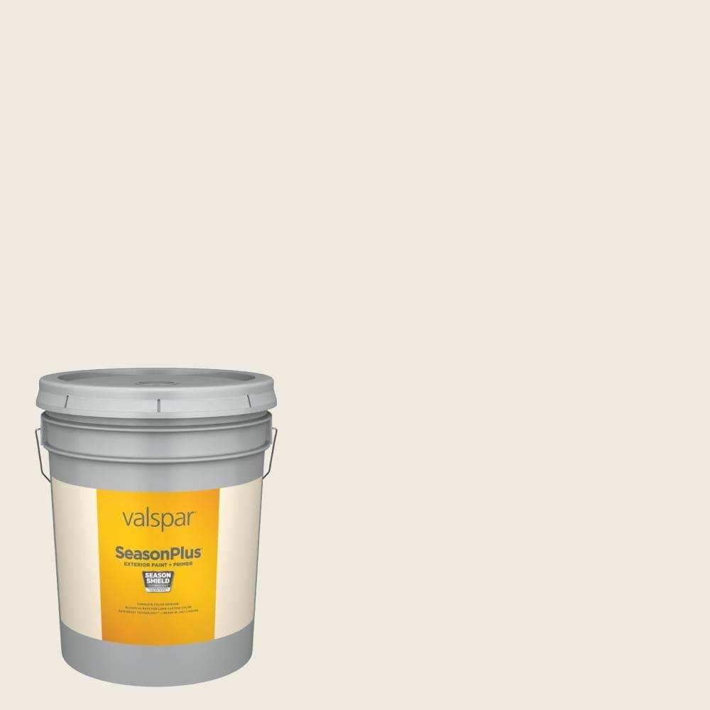 Valspar SeasonPlus Flat Alabaster Hgsw4031 Exterior Paint (5-Gallon) | HGSW4031-636351
