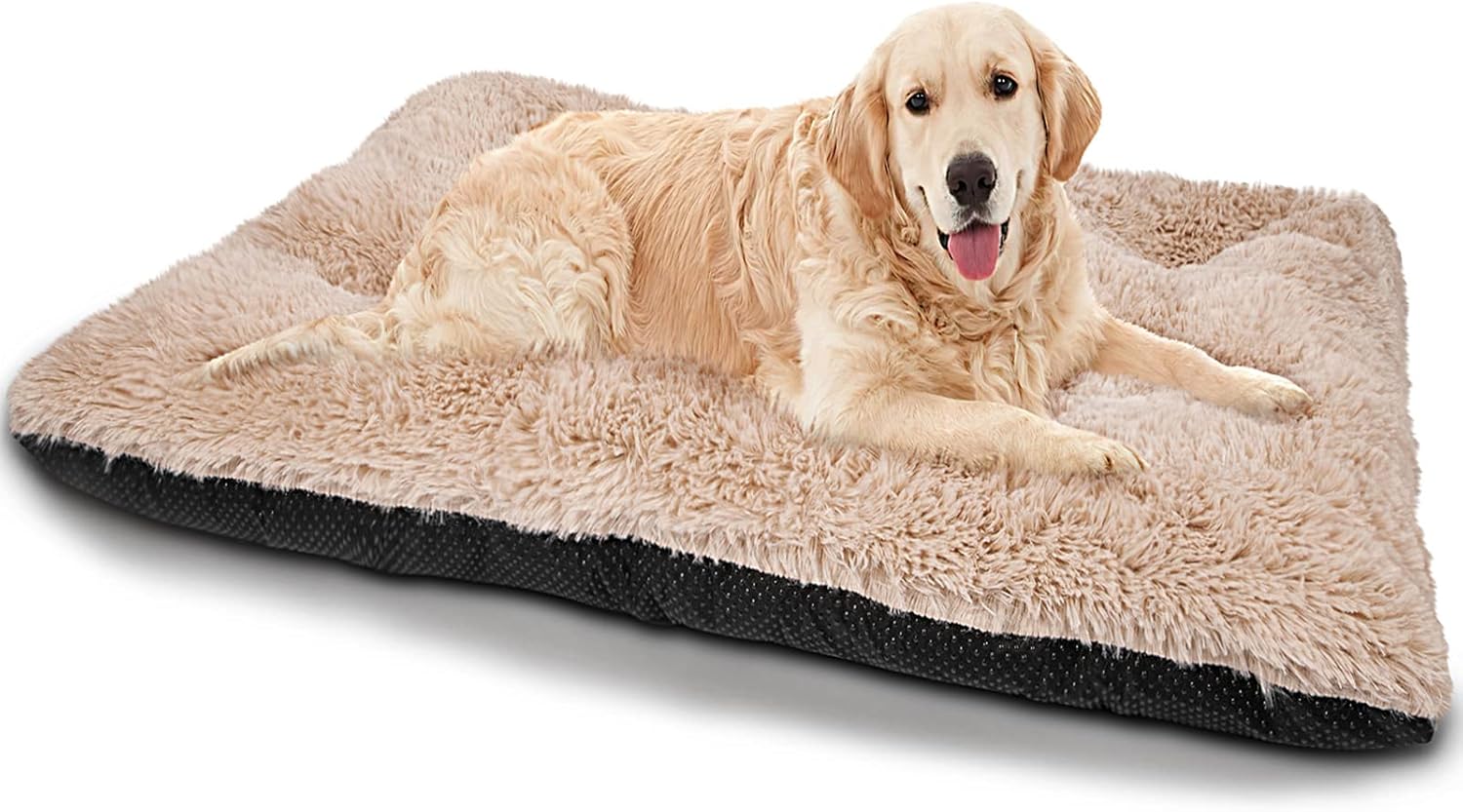 JOEJOY Large Dog Bed Crate Pad, Dog Beds for Large Dogs,Ultra Soft Calming Washable Non-Slip Kennel Crate Pad Mat for Extra Large Medium Small Dogs&Cats Sleeping and Anti Anxiety