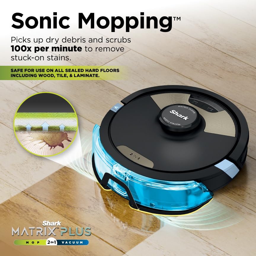 Shark AV752 ION Robot Vacuum, Tri-Brush System, Wifi Connected, 120 Min Runtime, Works with Alexa, Multi Surface Cleaning, White