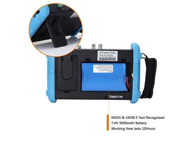 Koolertron Upgraded 7 inch IPS Touch Screen H.265 4K IPC-9800 Plus IP Camera Tester CCTV CVBS Analog Tester Built in WiFi with P