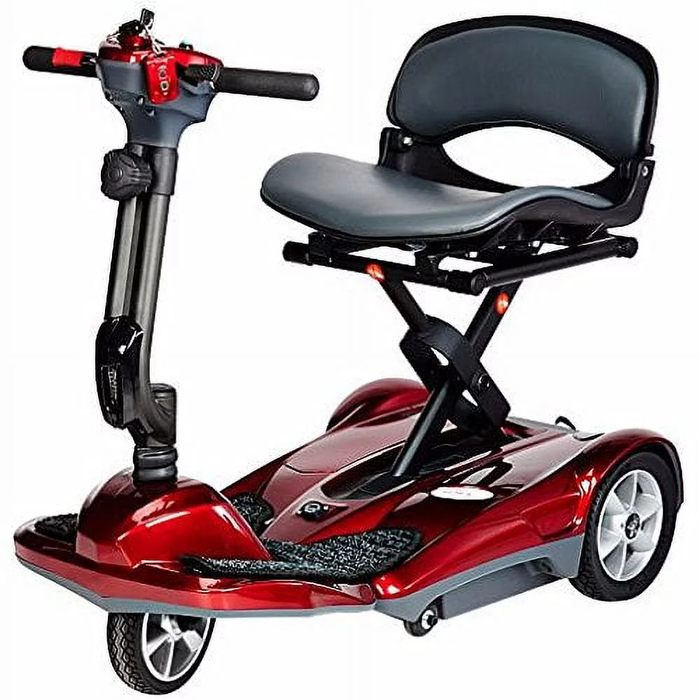 EV Rider TRANSPORT Automatic Folding Mobility Scooter Red