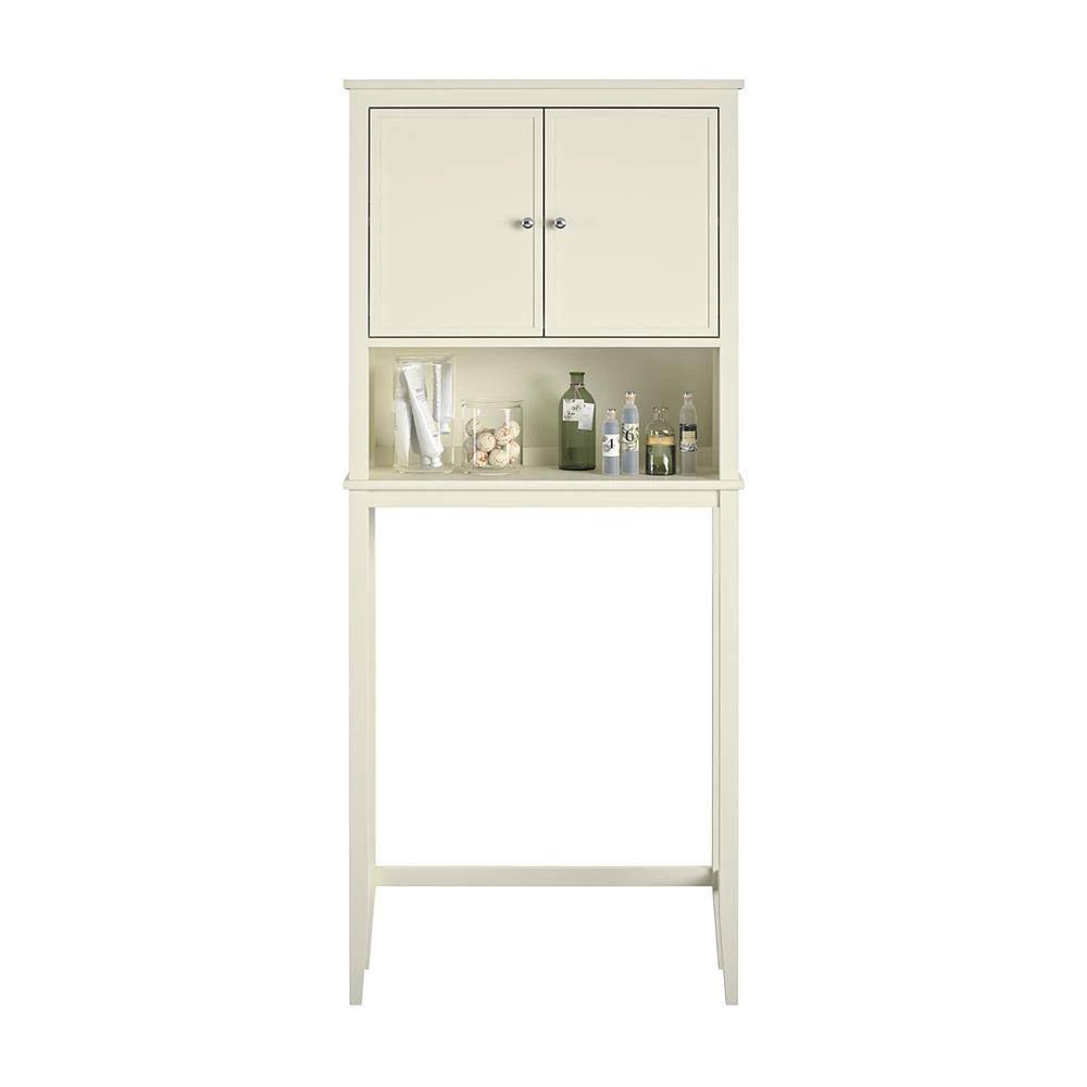 Queensbury 27 in. W Over The Toilet Storage Cabinet in Soft White