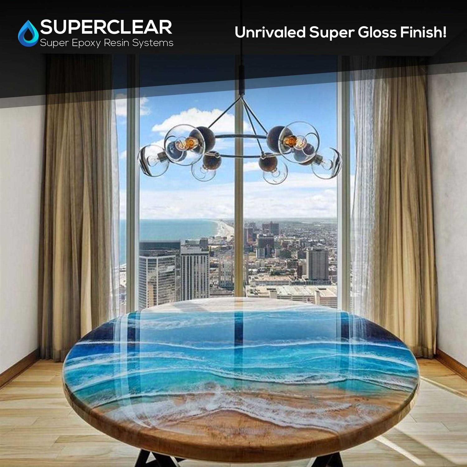 SuperClear Premium Epoxy Resin Crystal Clear for Superior Wood Tables and River Tables - 1 Gallon 2 Part Epoxy Resin Kit - Shop Hardware Tools Online Store