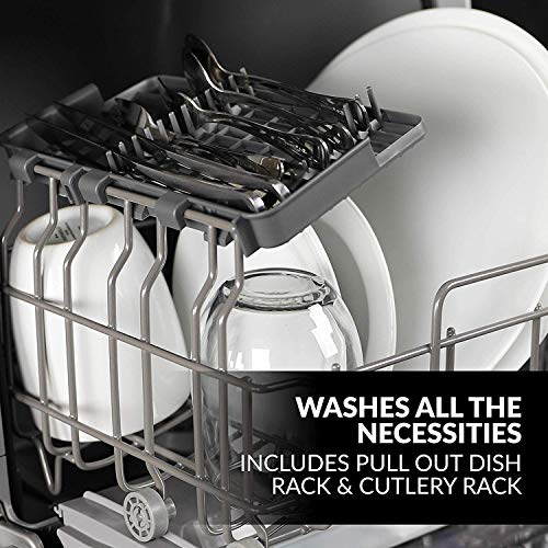 Farberware Portable Countertop Dishwasher with 5-Liter Built-in Water Tank - 5-Program System for Home, RV, and Apartment