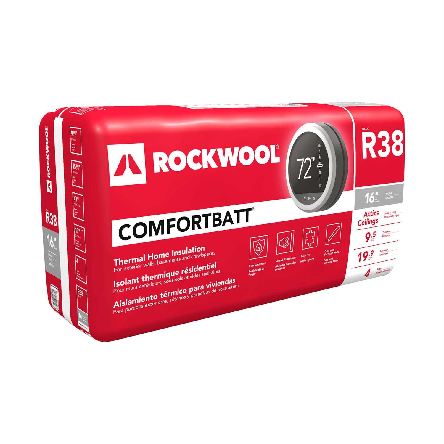 Rockwool Comfort Batt R38 - Shop Hardware Tools Online Store