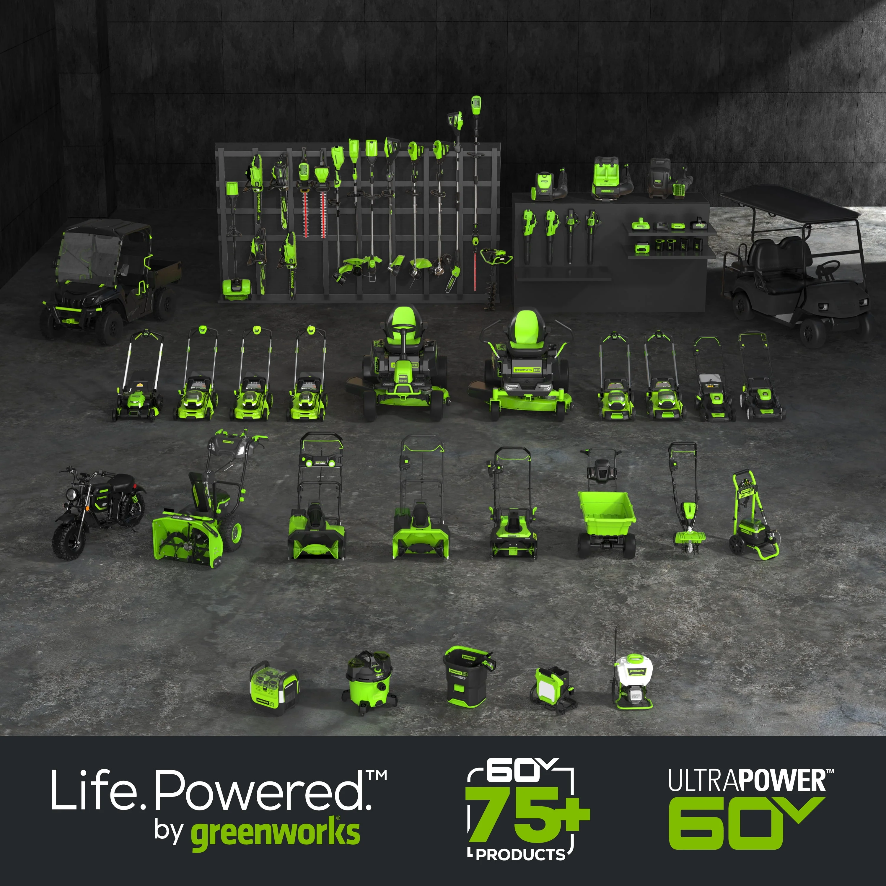 Greenworks 60V 21 Push Lawn Mower with 5.0 Ah Battery & Charger 2546502