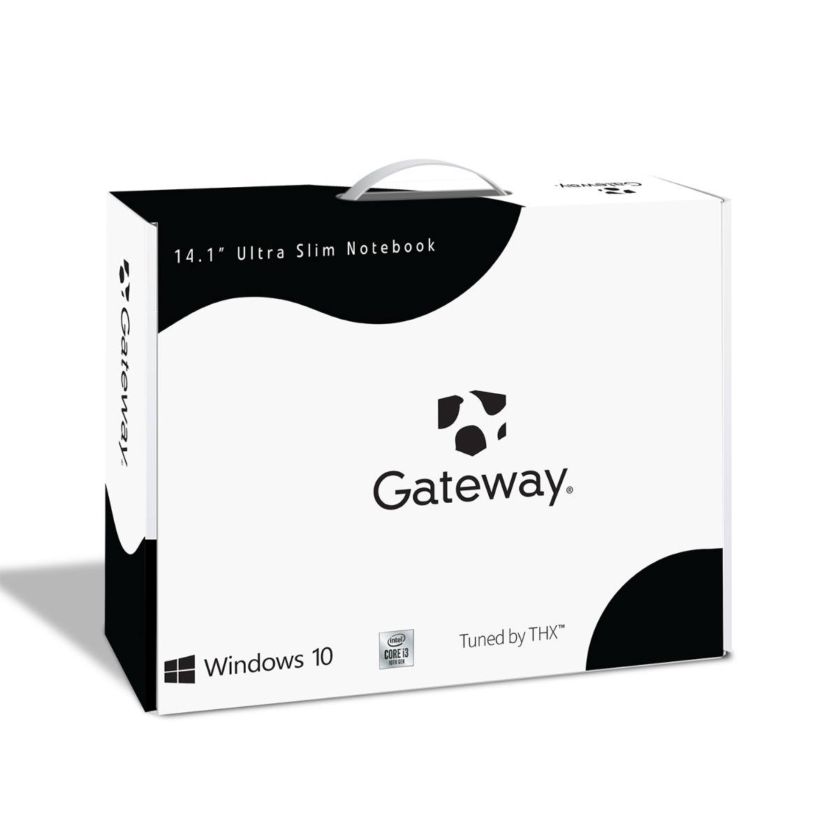 Gateway GWTN141-3BK Ultra Slim Notebook 14.1& FHD i3-1005G1 1.2GHz 4GB Ram 128GB SSD Win 10S Home Black