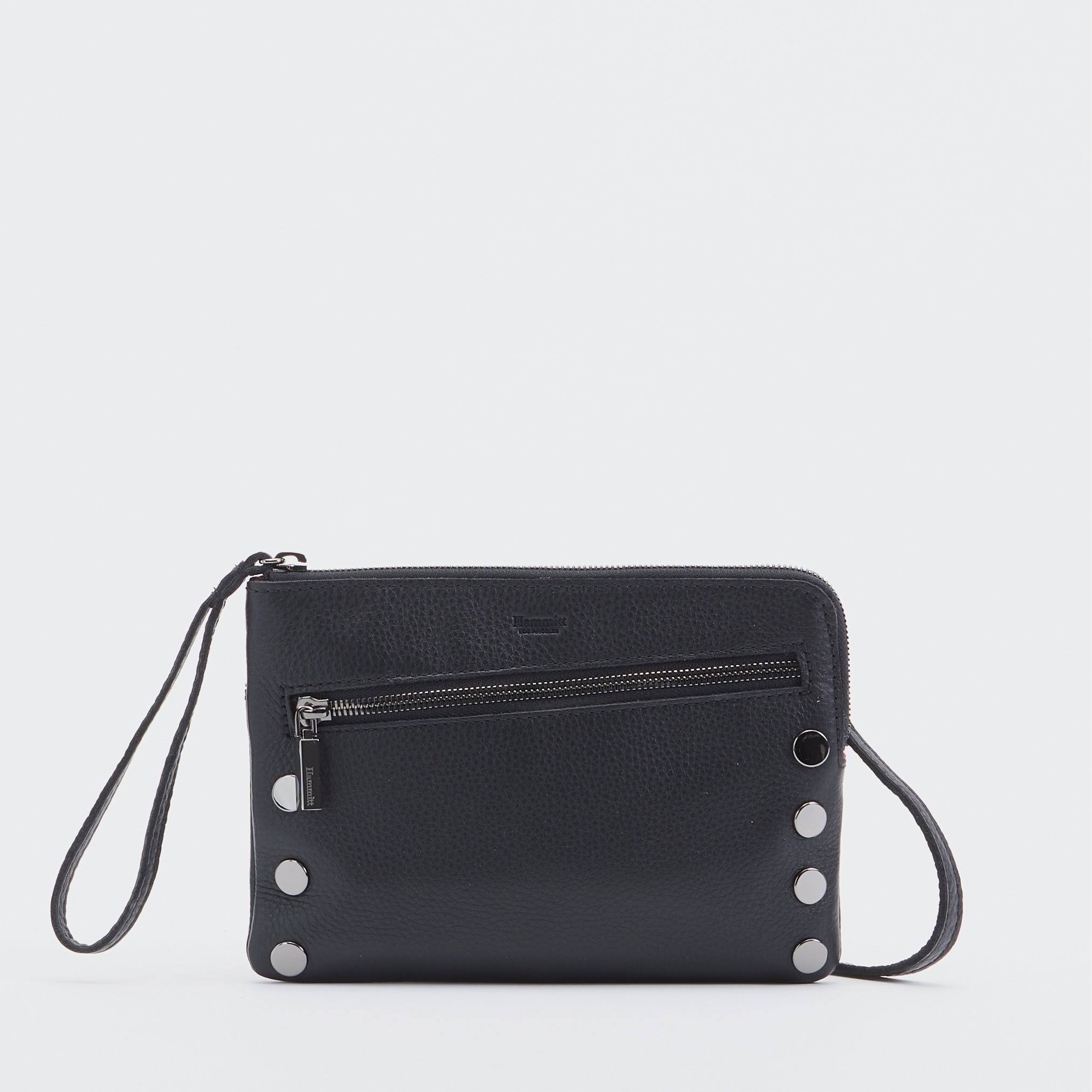 Hammitt Nash Botanical Snake Brushed Gold Small Clutch