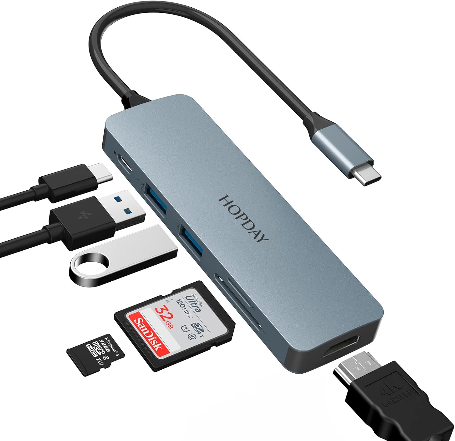 USB C Hub, MacBook Pro Docking Station 9 in 2 USB C Adapter Triple Display with 4K HDMI for MacBook Pro Air Dongle Accessories (100W PD, USB 3.0 SD/TF Card Reader 3.5mm Audio)