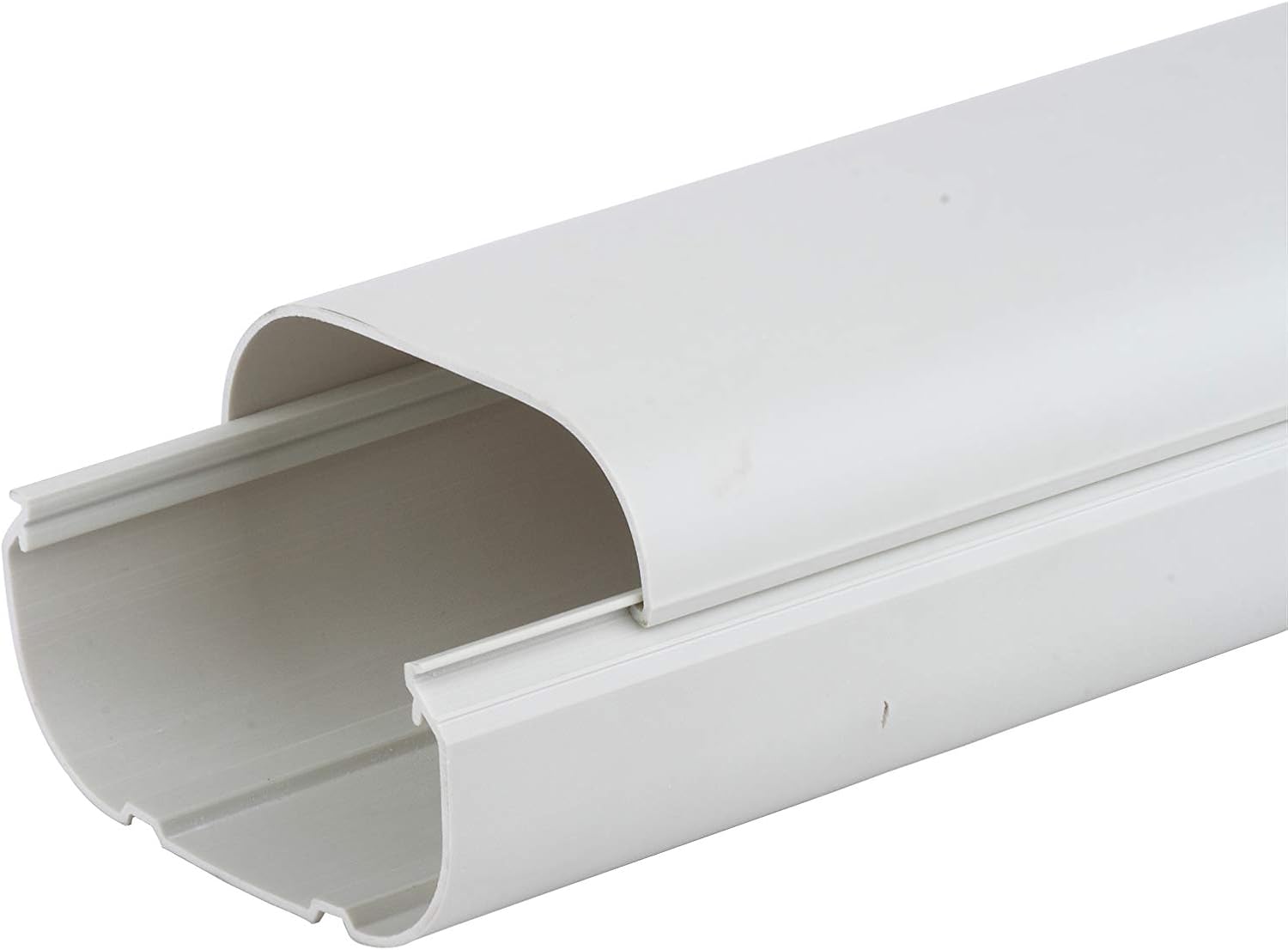 HVAC Premium PVC Decorative Line Cover Universal Set for Ductless Mini Split Air Conditioners - Pipe Cover - 4" Diameter -Beige