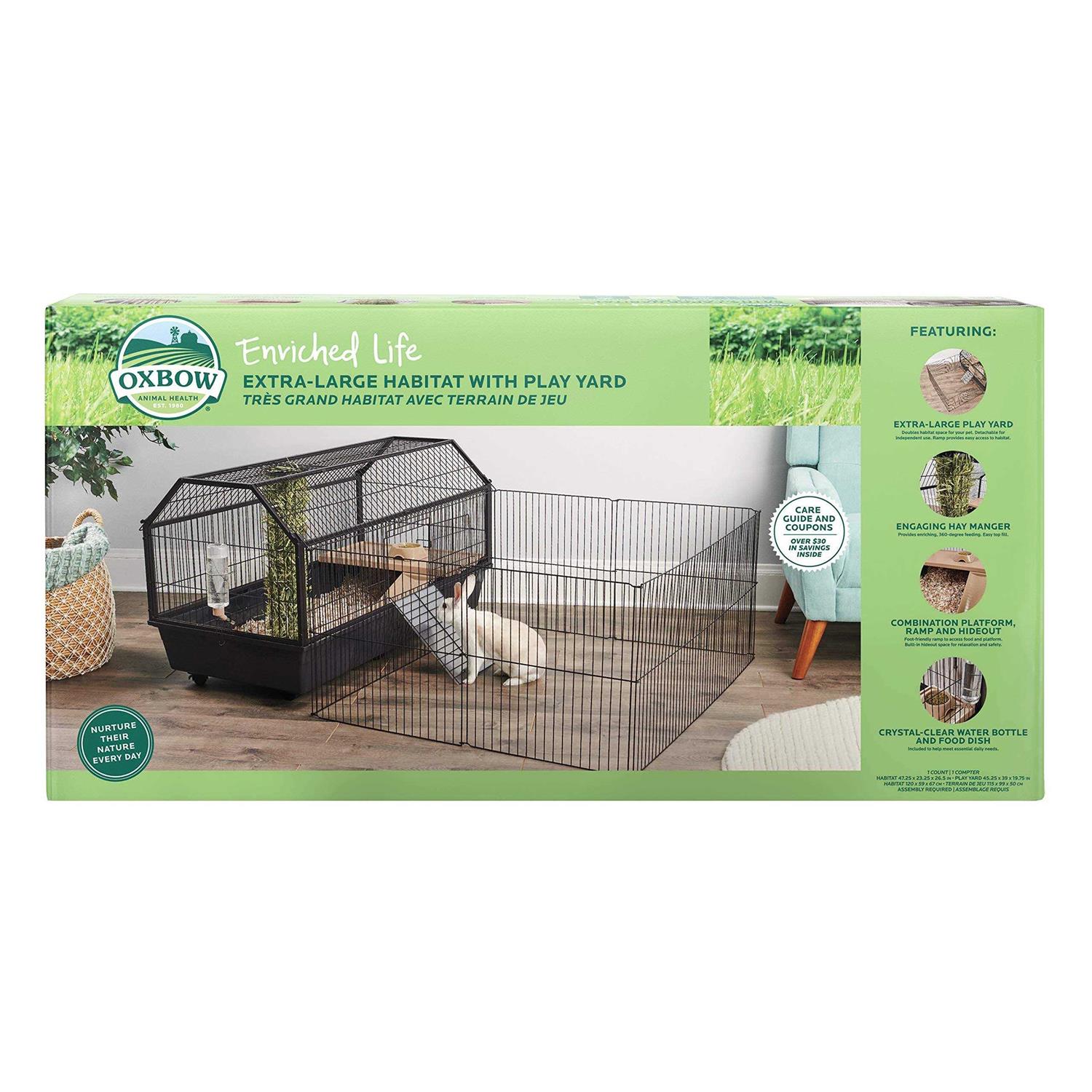 Oxbow Enriched Life Habitat with Play Yard - Pet Supplies online store