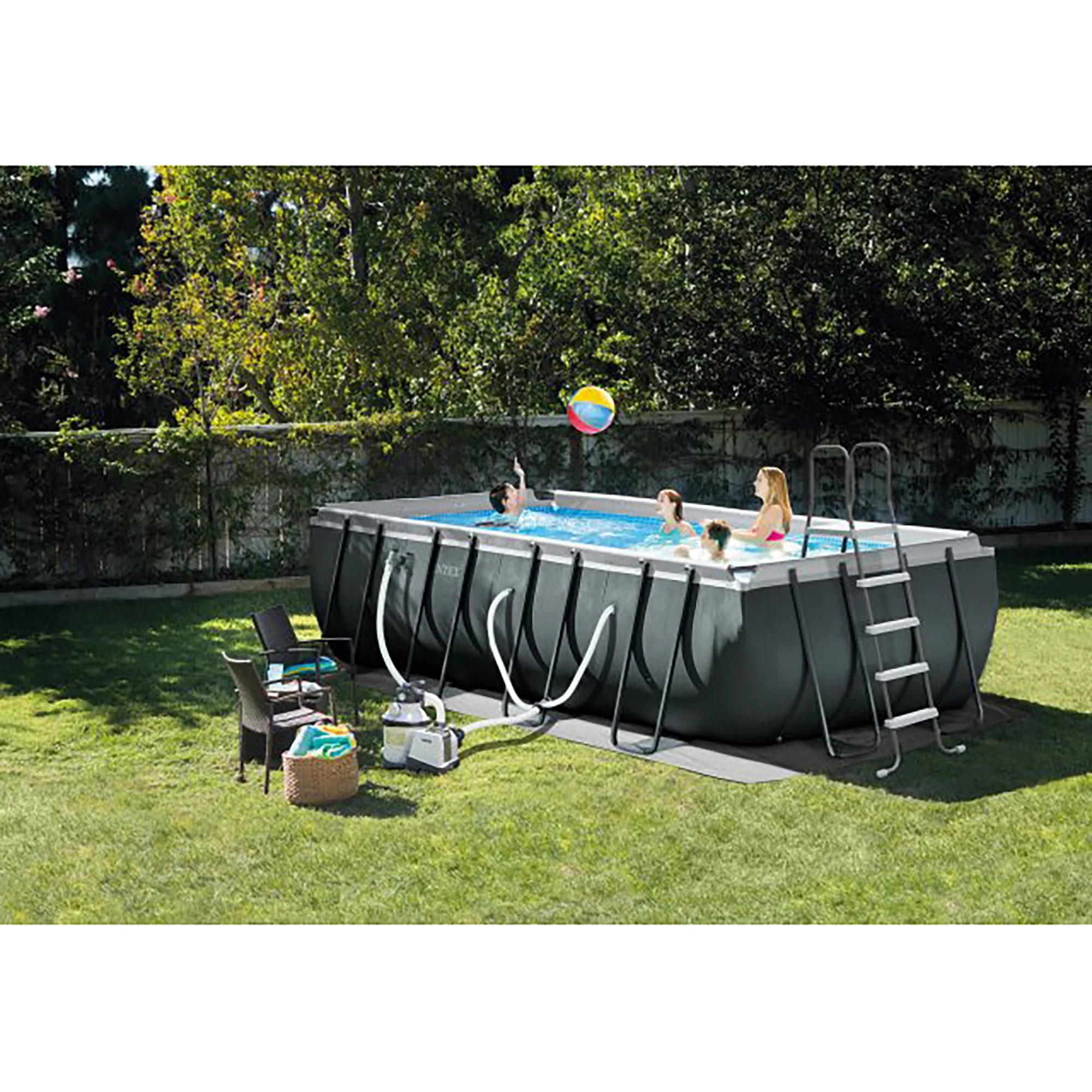 Ultra XTR 18' x 9' x 52 Rectangular Above Ground Pool Set W/ Pump
