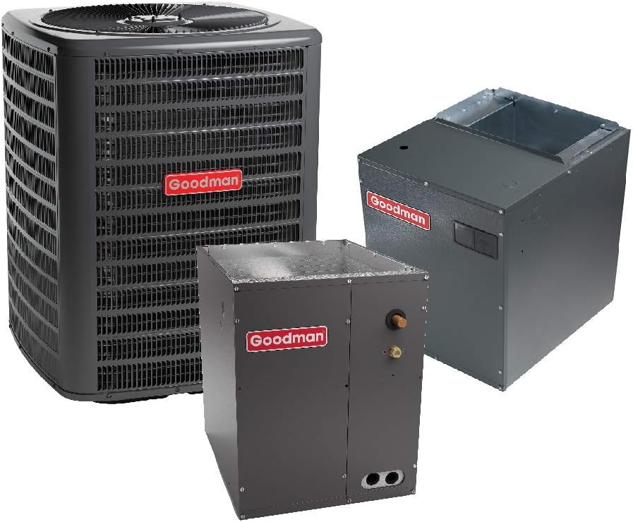 Goodman 3.5 Ton 15.5 Seer Air Conditioning System (AC only) GSX160421 - CAPF4860D6 - MBVC2000AA-1 - TX3N4
