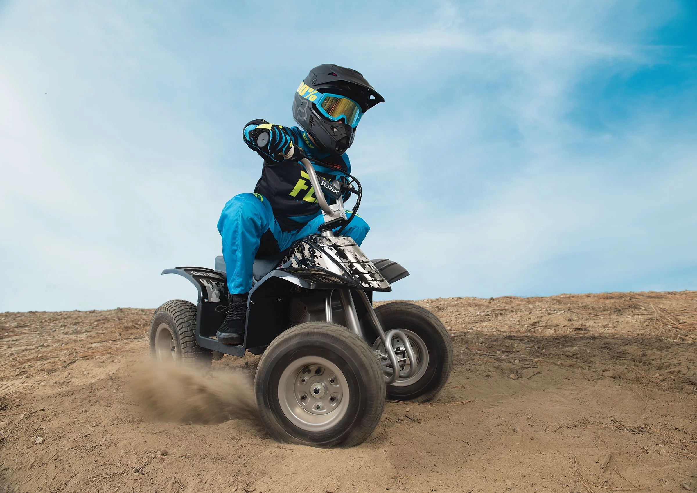 Razor Dirt Quad - 24V Powered Ride-on, 12 Knobby Tires, up to 8 mph, Electric 4-Wheeler for Kids 8+
