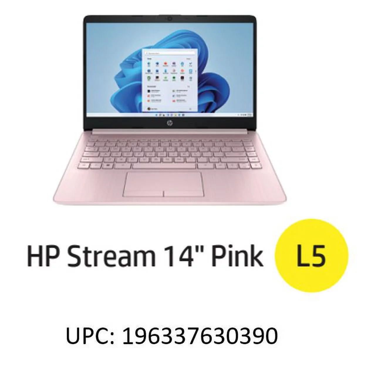 HP Stream 14 inch Laptop Intel Processor N4102 4GB RAM 64GB eMMC Pink (12-mo. Microsoft 365 included)