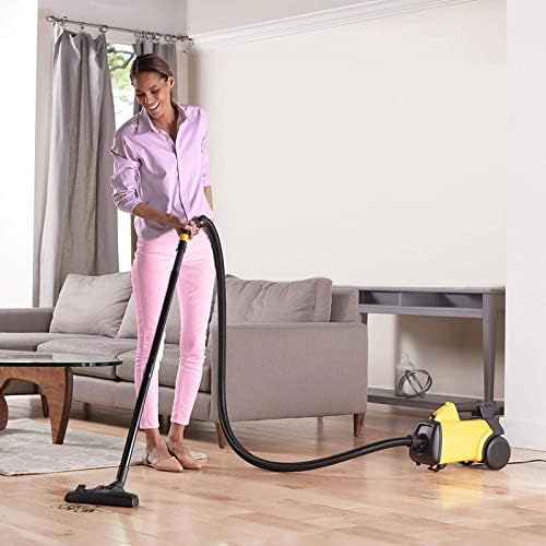 Corded Canister Vacuum Cleaner - Convenient for Home and auto, Yellow