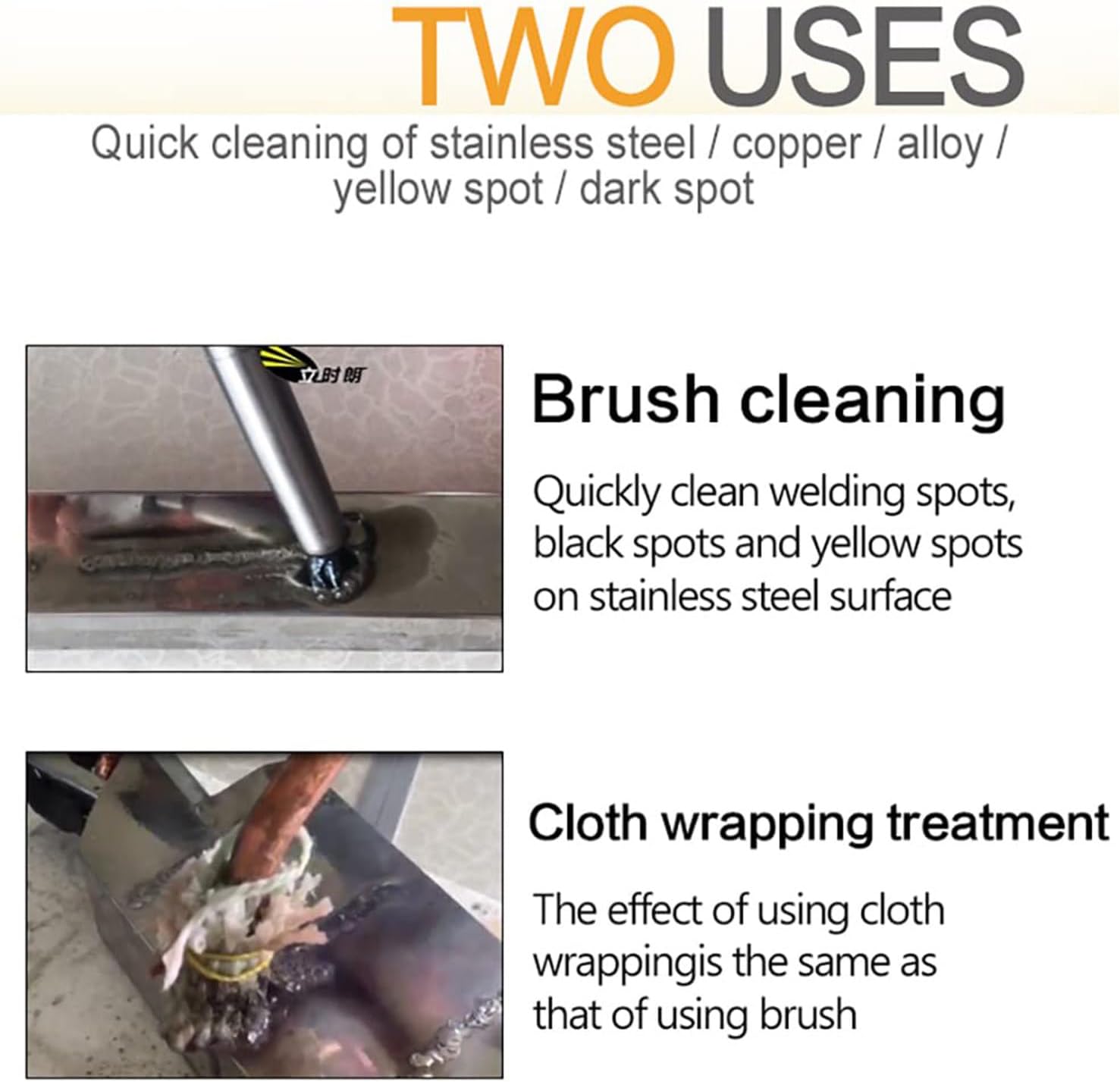Weld Cleaning Machine, Welding Spot Cleaner, Weld Bead Processor for Welding Metal Arc Welding Laser Welding