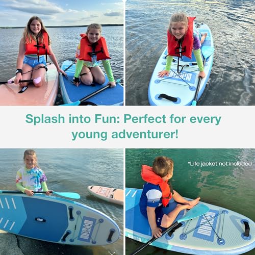 Niphean Inflatable Stand Up Paddle Board with SUP Accessories, Anti-Slip EVA Deck, 10’6’’ Inflatable Paddle Boards for Adults & Youth of All Skill Levels