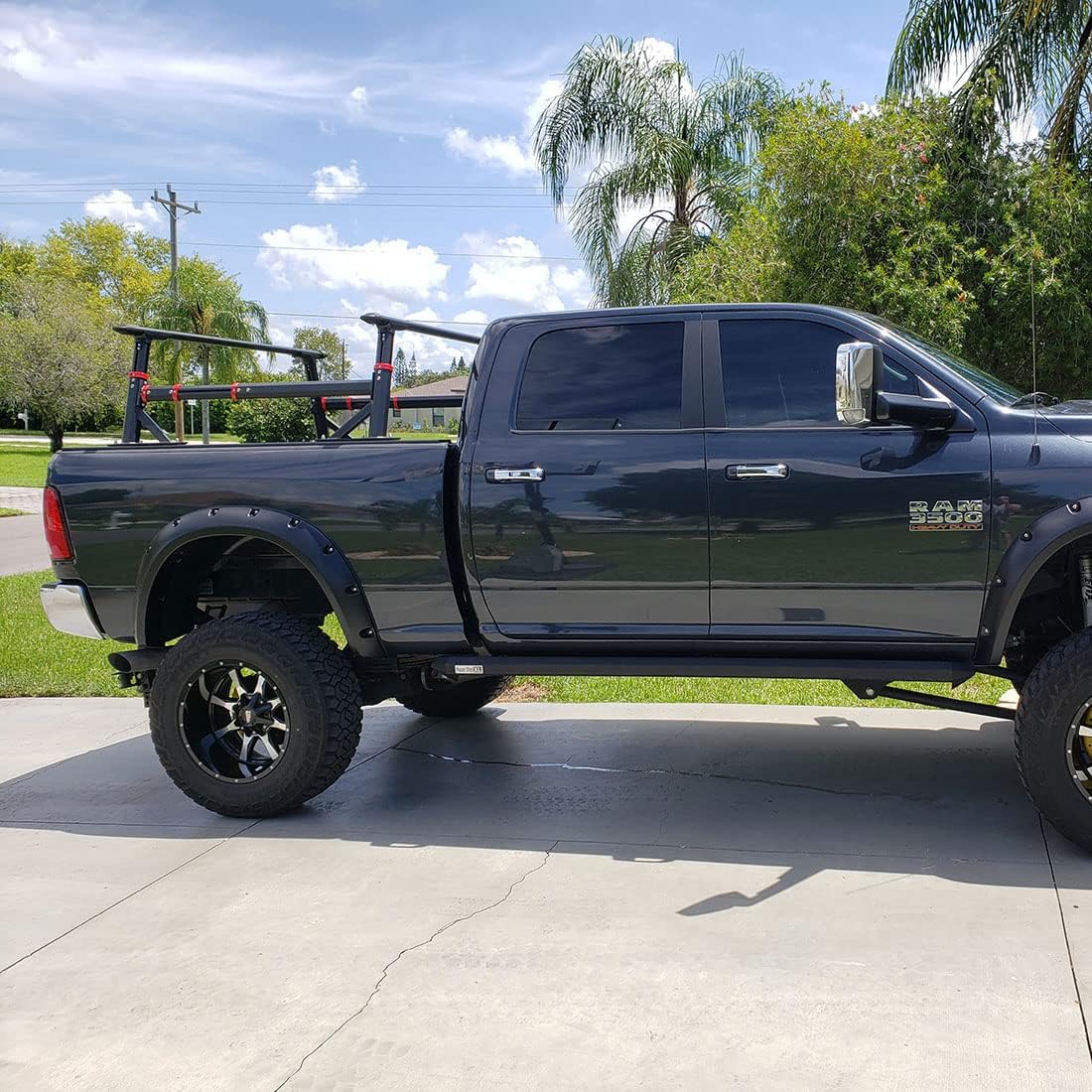 Heavy Duty Truck Bed Rack Adjustable-Height | 800LB Universal Extendable Pickup Truck Ladder Rack (Including Side Rails)