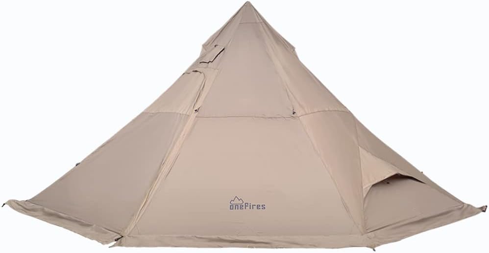 FireHiking Hot Tent with Stove Jack 4-8 Person OneFires Large Teepee Tent for Family Camping